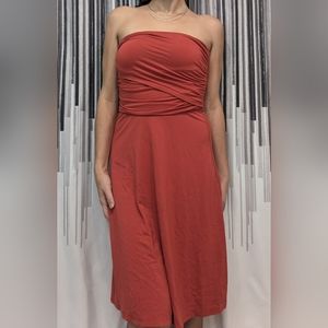 Ann Taylor dress, orange, small, strapless